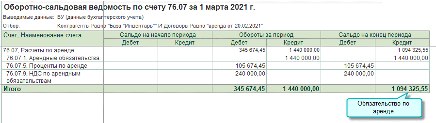Учет аренды по ФСБУ 25/2018 у арендатора в 1СБухгалтерии